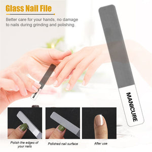 Manicure & Pedicure | 16-in-1 Full Function Kit with Leather Case