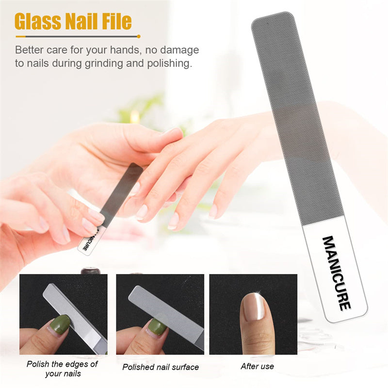 Manicure & Pedicure | 16-in-1 Full Function Kit with Leather Case